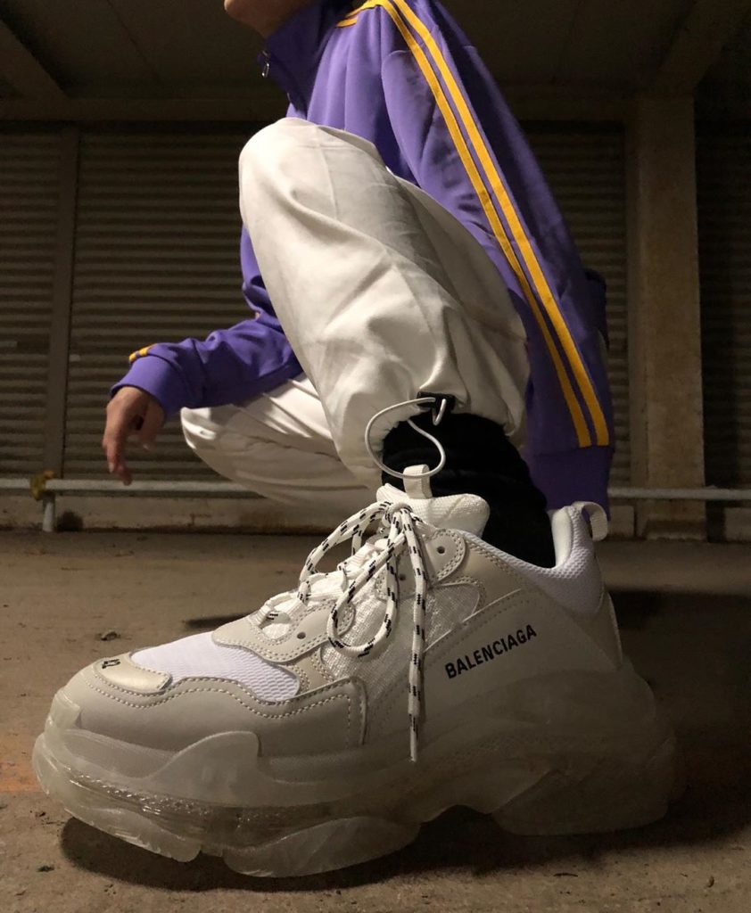 BALENCIAGA triple S クリアソール ホワイト-