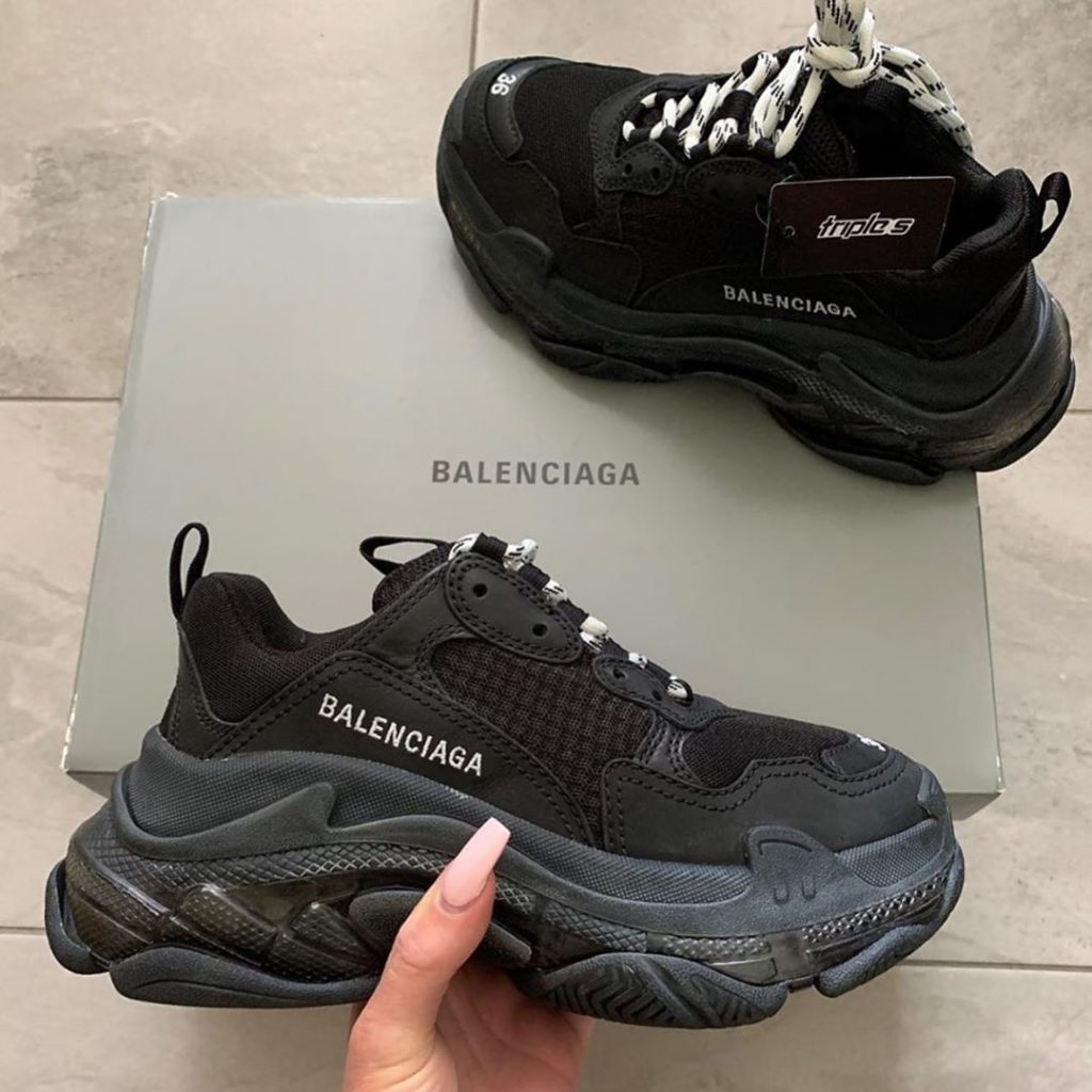 balenciaga triples クリアソールブラック42-