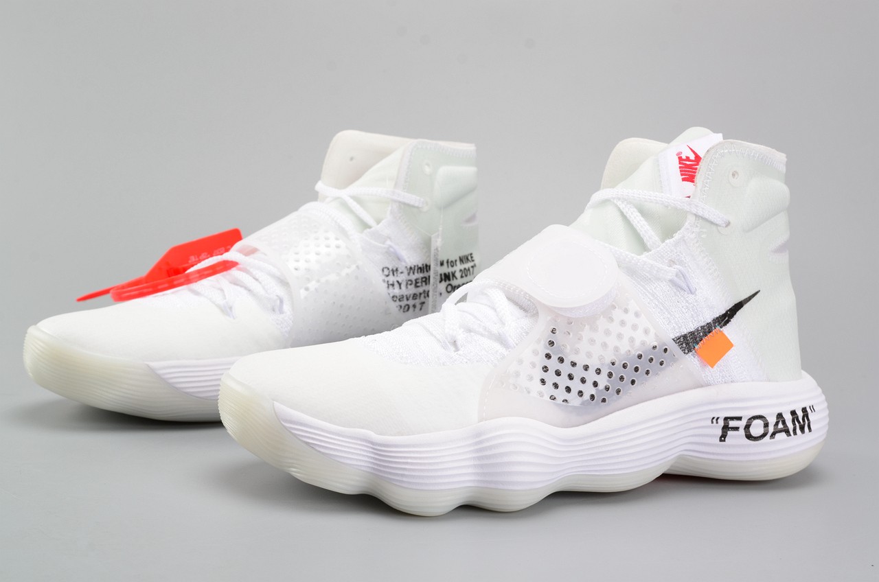 off white nike react hyperdunk